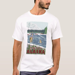 Fly Fisherman - Dawson, Alaska T-Shirt