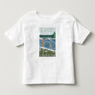 Fly Fisherman - Glacier National Park, MT Toddler T-shirt