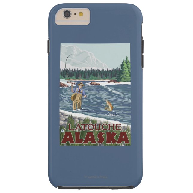 Fly Fisherman - Latouche, Alaska Case-Mate iPhone Case (Back)