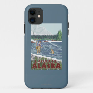 Fly Fisherman - Latouche, Alaska iPhone 11 Case