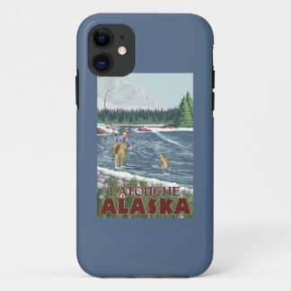 Fly Fisherman - Latouche, Alaska iPhone 11 Case