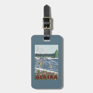 Fly Fisherman - Latouche, Alaska Luggage Tag