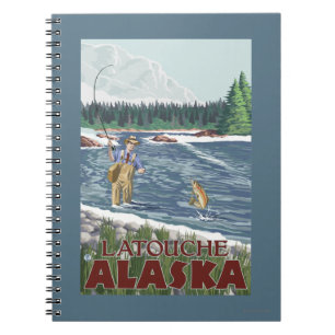 Fly Fisherman - Latouche, Alaska Notebook