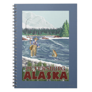 Fly Fisherman - Petersburg, Alaska Notebook