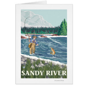 Fly Fisherman - Sandy River, Oregon