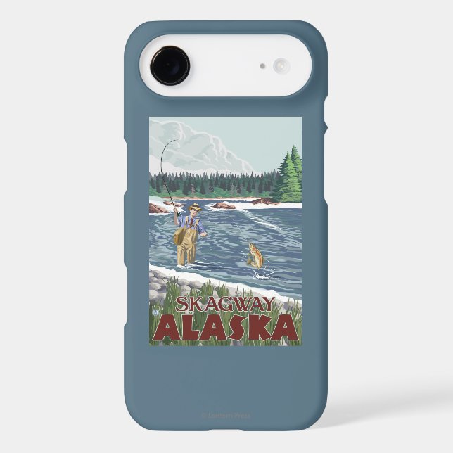 Fly Fisherman - Skagway, Alaska Case-Mate iPhone Case (Back)