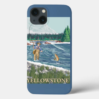 Fly Fisherman - West Yellowstone, Montana iPhone 13 Case