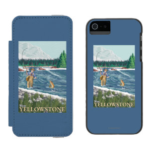 Fly Fisherman - West Yellowstone, Montana Incipio Watson™ iPhone 5 Wallet Case