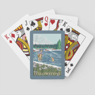 Fly Fisherman - West Yellowstone, Montana Playing Cards