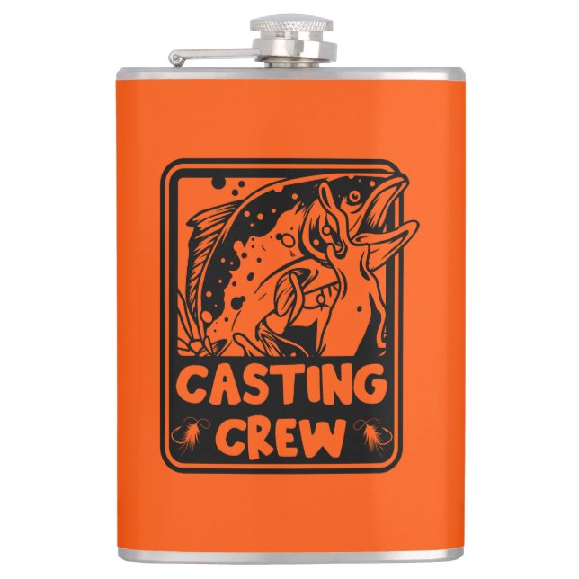 Fly Fishing Alaska Hip Flask (Front)