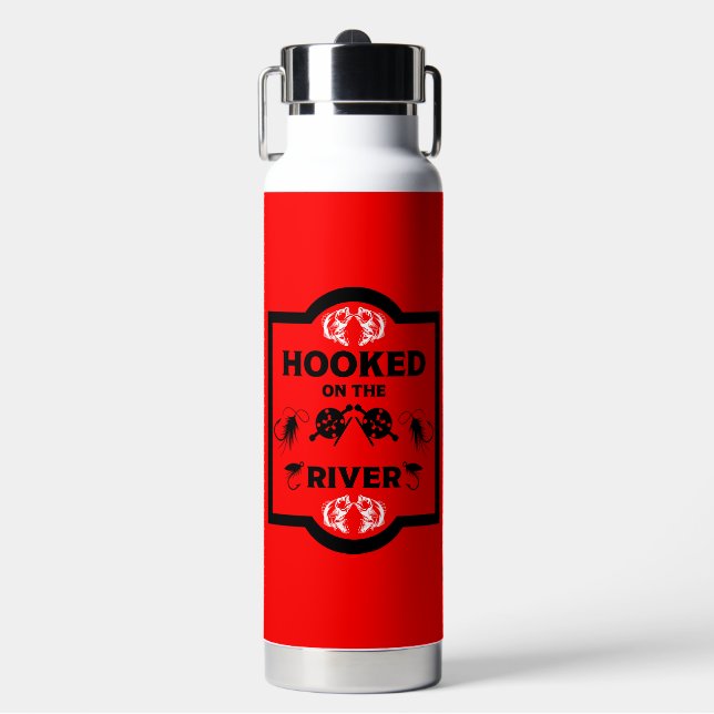 Fly Fishing Alaska Water Bottle (Front)