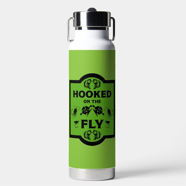 Fly Fishing Alaska Water Bottle (Front)
