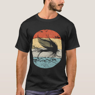 Fly Fishing Angler Vintage Retro Look Gift T-Shirt