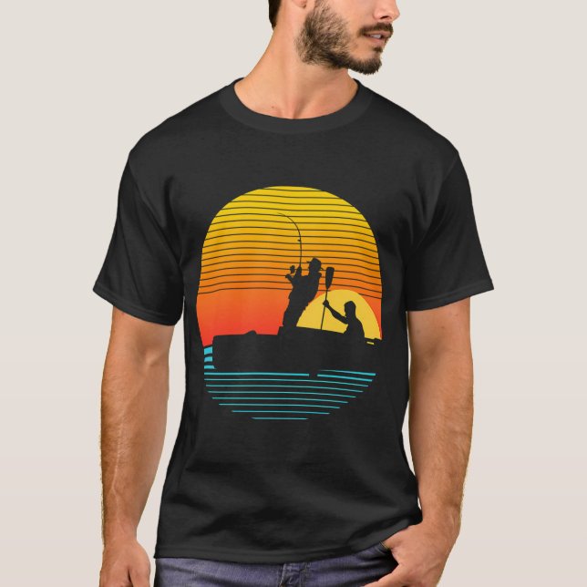 Fly Fishing at Sunset T-Shirt (Front)