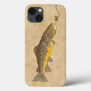 Fly Fishing Brown Trout iPhone 13 Case