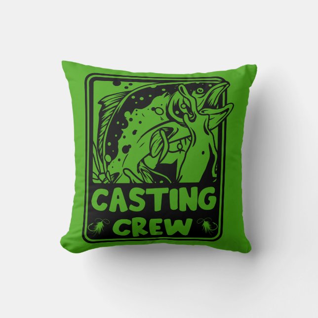 Fly Fishing Canada Throw Pillow (Front)