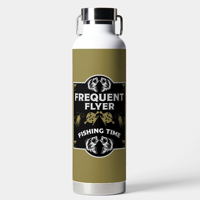 Fly Fishing Canada Water Bottle (Front)