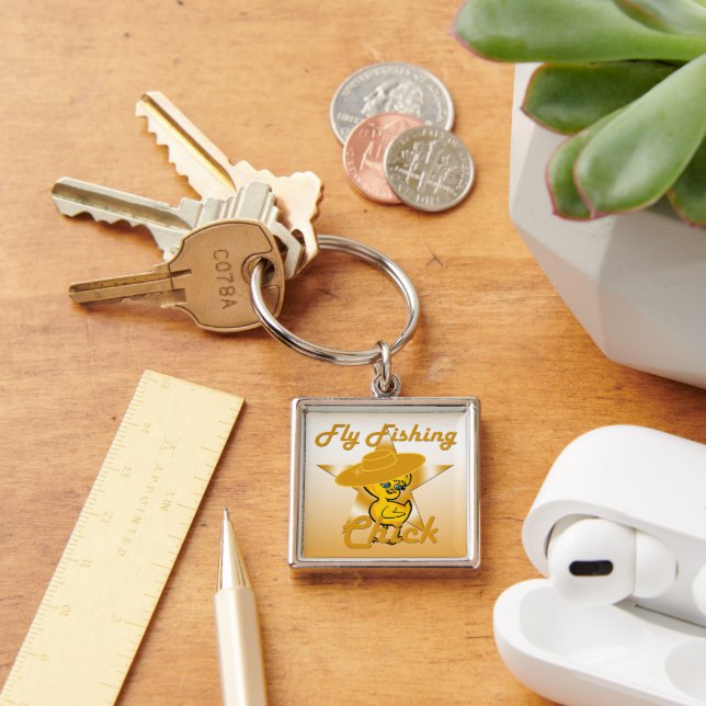 Fly Fishing Chick #10 Keychain (Desk)