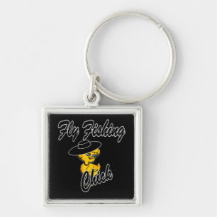 Fly Fishing Chick #4 Keychain