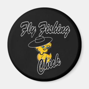 Fly Fishing Chick #4 Magnet