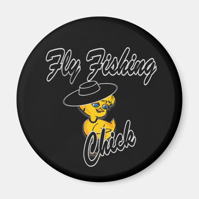 Fly Fishing Chick #4 Magnet (Front)
