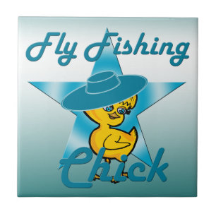 Fly Fishing Chick #7 Tile