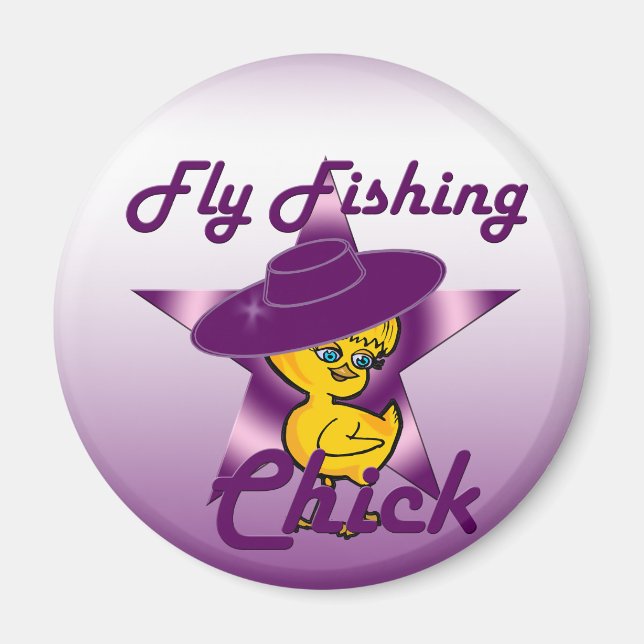 Fly Fishing Chick #9 Magnet (Front)