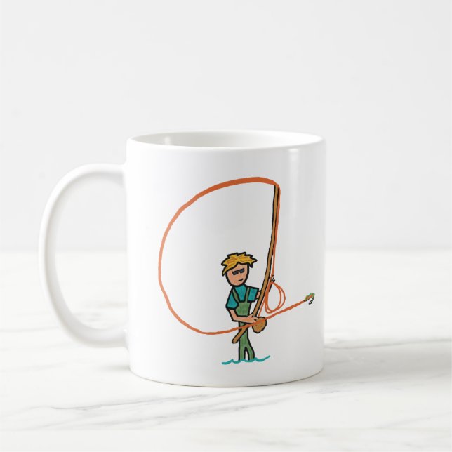 Fly Fishing Coffee Mug (Left)