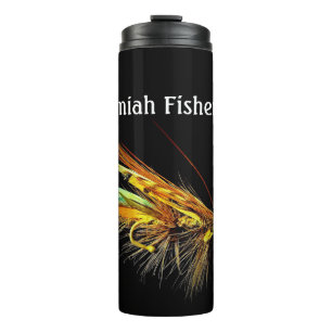 Fly Fishing colourful Fishing Fly Personalize Thermal Tumbler