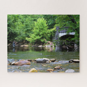 Fly Fishing Day Dream  -  16x20 Jigsaw Puzzle