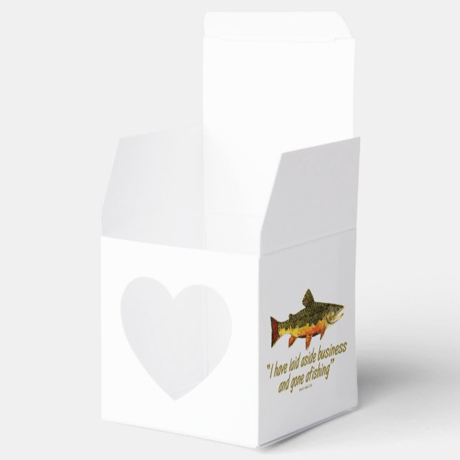 Fly Fishing Favor Box (Opened)