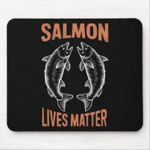 Fly Fishing Fish Fisherman Salmon Lives Problem By Mouse Pad