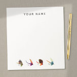 Fly Fishing Flies Notepad<br><div class="desc">For additional matching marketing materials please contact me at maurareed.designs@gmail.com. For more premade logos visit logoevolution.co. Original design by Maura Reed.</div>