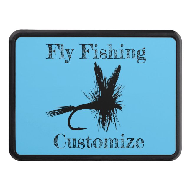 Fly Fishing Fly Thunder_Cove Trailer Hitch Cover (Front)