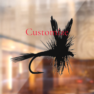 Fly Fishing Fly Thunder_Cove Window Cling
