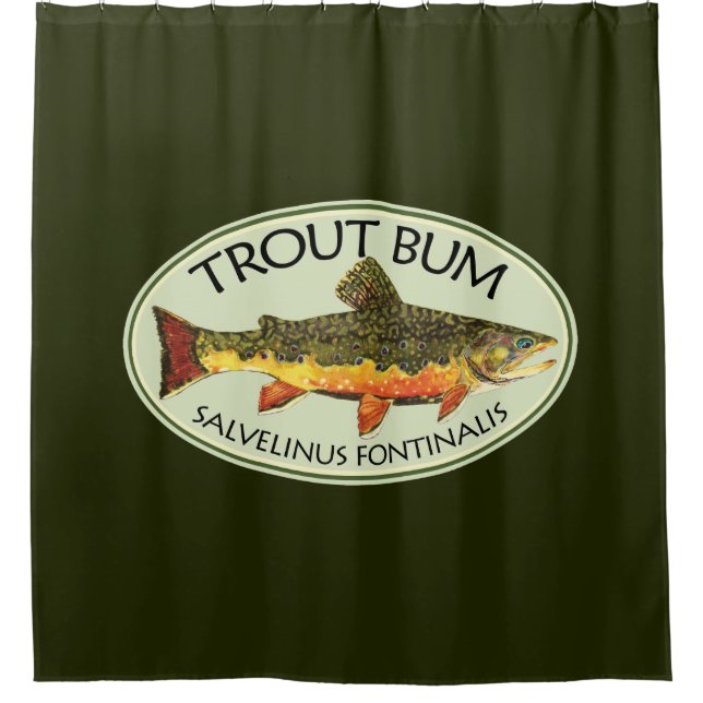 Fly Fishing Funny TROUT BUM (Front)