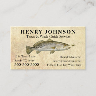 Fly Fishing Guide Business Card
