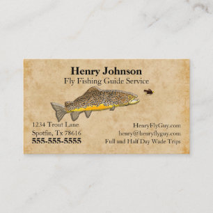 Fly Fishing Guide Service Business Card