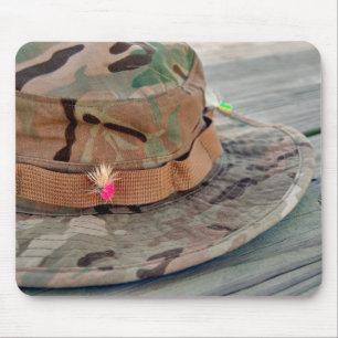 Fly Fishing Hat Mouse Pad