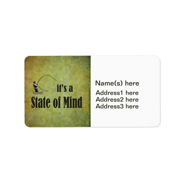 Fly Fishing | It's a State of Mind Label (Front)
