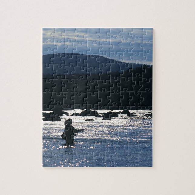 Fly fishing jigsaw puzzle (Vertical)