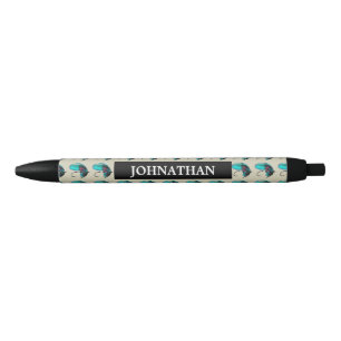Fly Fishing Lure Pattern Black Ink Pen