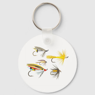 Fly Fishing Lures Keychain