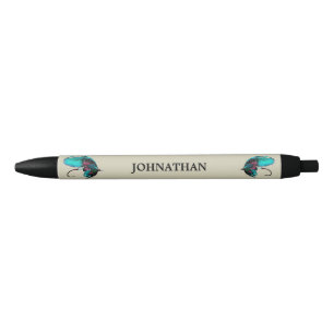 Fly Fishing Lures with Custom Text Black Ink Pen