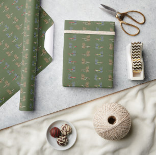 Fly Fishing Lures Wrapping Paper