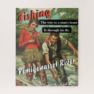 Fly Fishing on Your Favourite River Personalized Jigsaw Puzzle