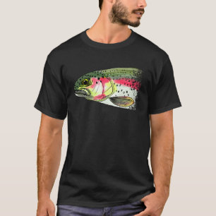 Fly Fishing Rainbow Trout Dry Fly Tying Fisherman T-Shirt