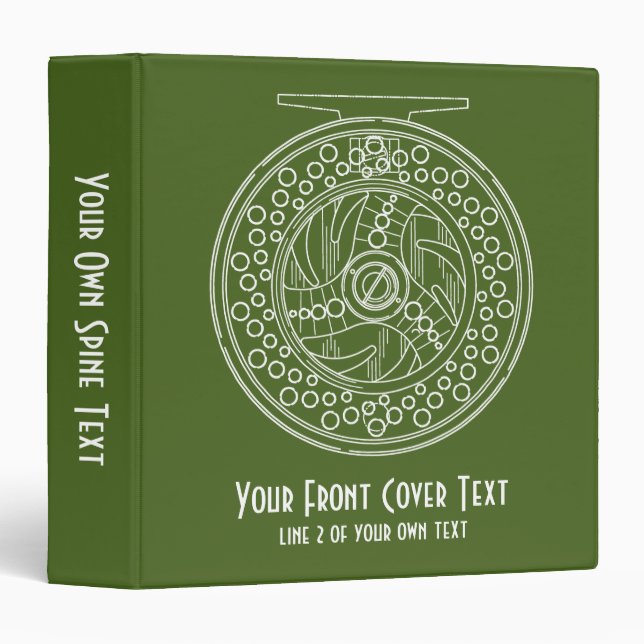 Fly Fishing Reel Binder (Front/Spine)