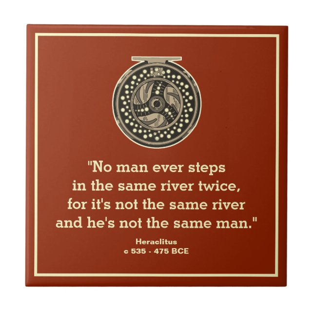 Fly Fishing Reel for Fisherman Angler Tile (Front)