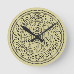 Fly Fishing Reel Round Clock